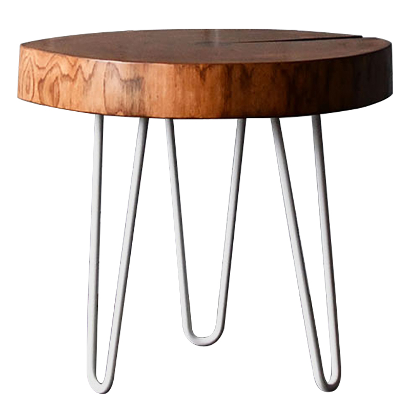 Кофейный стол Jevon Industrial Metal Rust Coffee Table Коричневый Белый во Владивостоке | Loft Concept 