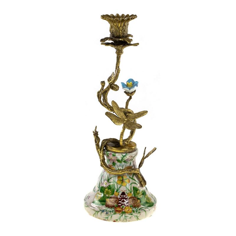 Подсвечник Curly Flower Bronze Мульти Бронза Подсвечник Curly Flower Bronze Мульти Бронза во Владивостоке | Loft Concept