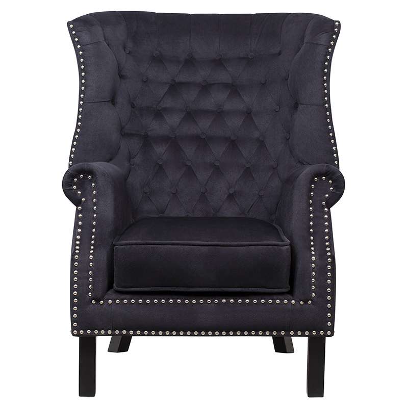 Кресло Charlie Armchair black velour Черный Кресло Charlie Armchair black velour Черный во Владивостоке | Loft Concept