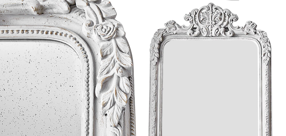 Зеркало Aged White Mirror Зеркало Aged White Mirror - Loft-Concept во Владивостоке
