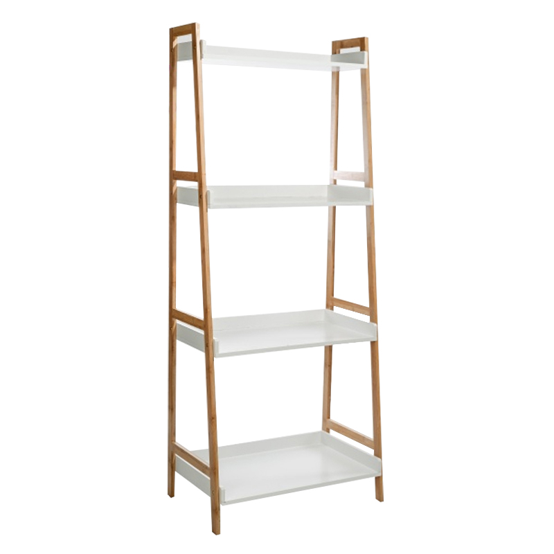 Стеллаж Stockholm White & Beige Wide Белый Бежевый Стеллаж Stockholm White & Beige Wide Белый Бежевый во Владивостоке | Loft Concept