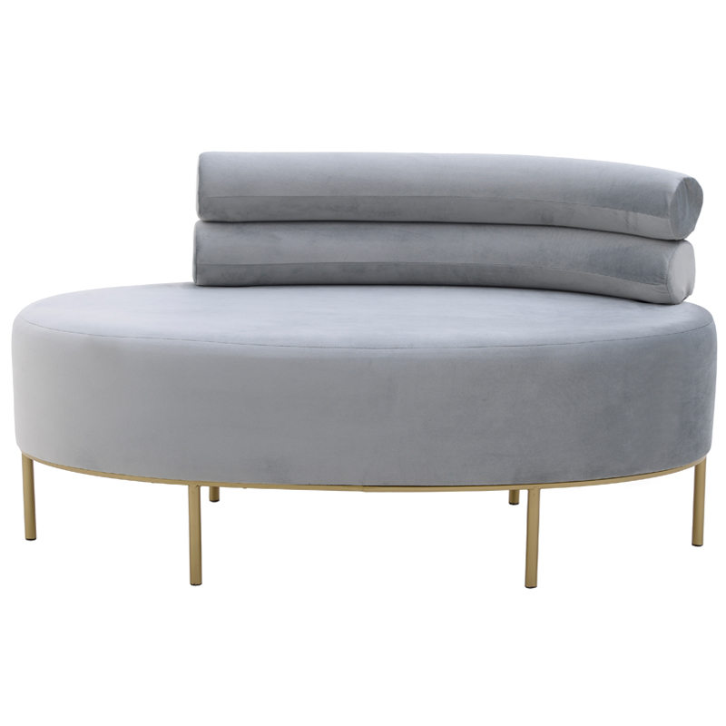 Кушетка Fening Lounge Gray Светло-серый Золотой Кушетка Fening Lounge Gray Светло-серый Золотой во Владивостоке | Loft Concept