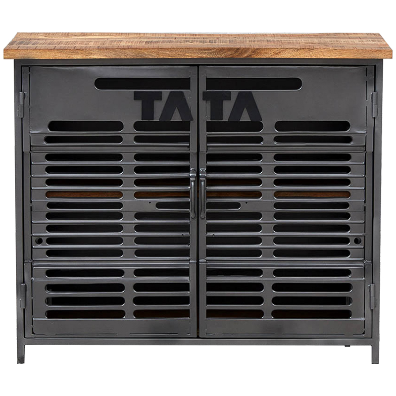Комод Metal Wood Loft Tata Chest of Drawers Серый Древесина Коричневый Черный Комод Metal Wood Loft Tata Chest of Drawers Серый Древесина Коричневый Черный во Владивостоке | Loft Concept