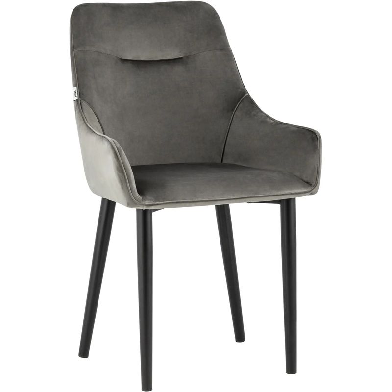 Стул Joan Chair Велюр Графит Графит Черный Стул Joan Chair Велюр Графит Графит Черный во Владивостоке | Loft Concept