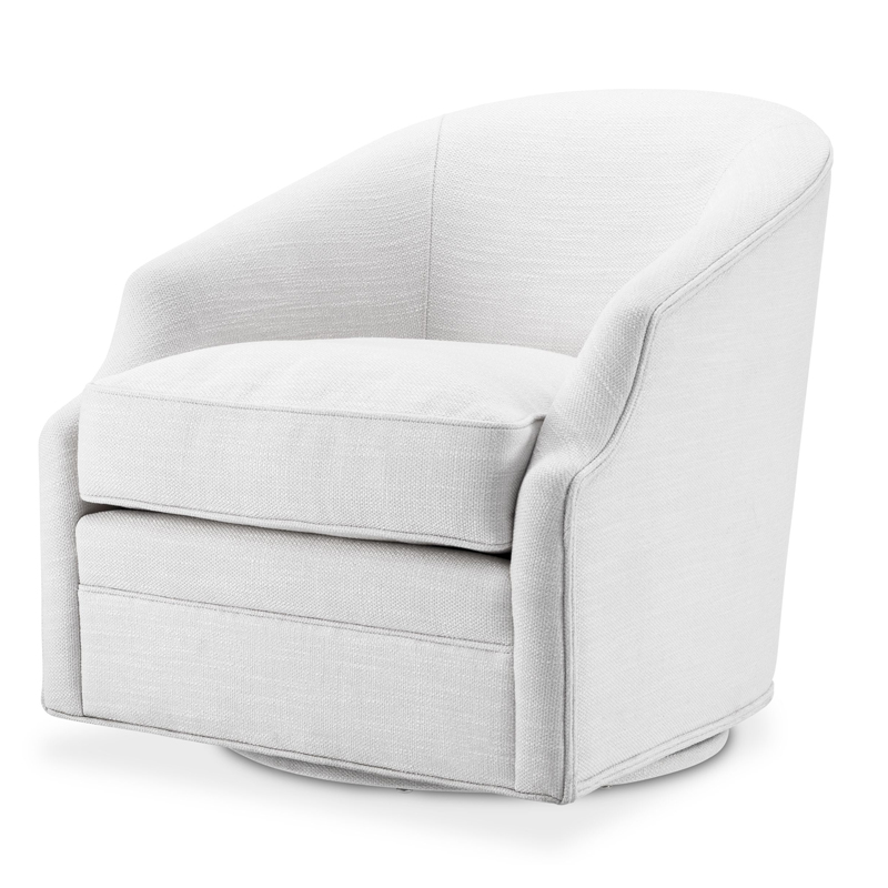 Кресло Eichholtz Swivel Chair Gustav Белый Кресло Eichholtz Swivel Chair Gustav Белый во Владивостоке | Loft Concept