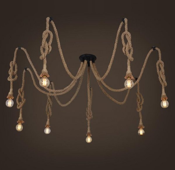 Подвесной светильник Rope Octopus Подвесной светильник Rope Octopus во Владивостоке | Loft Concept