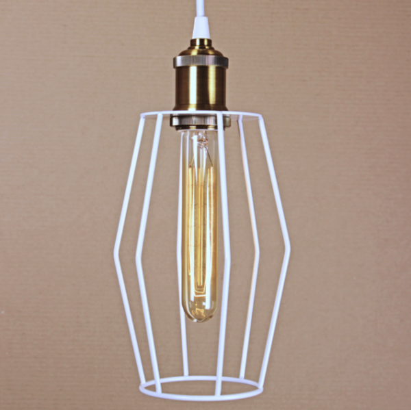 Подвесной светильник Wire Cage Pendant Spauk White Белый Подвесной светильник Wire Cage Pendant Spauk White Белый во Владивостоке | Loft Concept