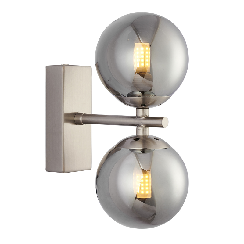 Бра Berries Sconce smok Никель Стекло Смок Бра Berries Sconce smok Никель Стекло Смок во Владивостоке | Loft Concept