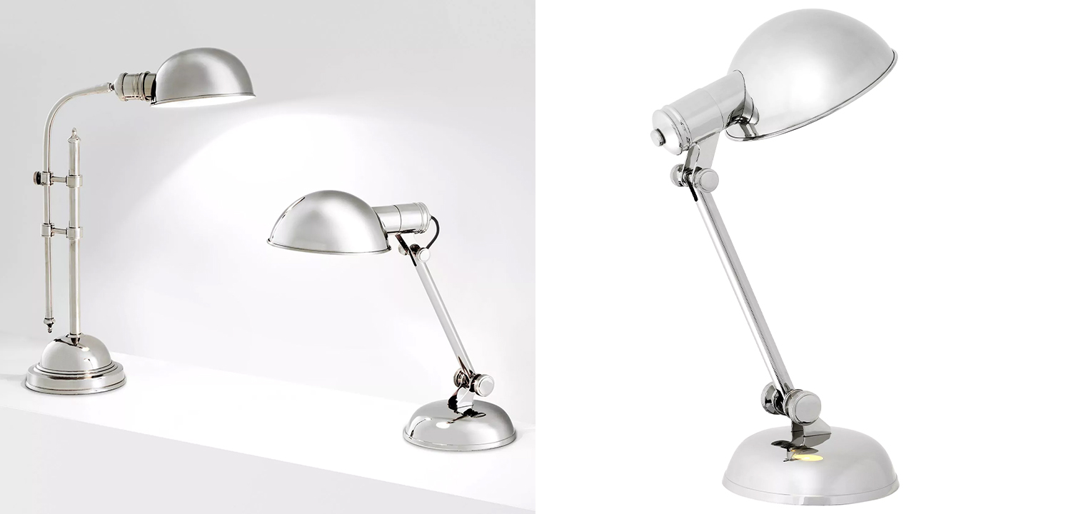 Настольная лампа Eichholtz Desk Lamp Navy - фото