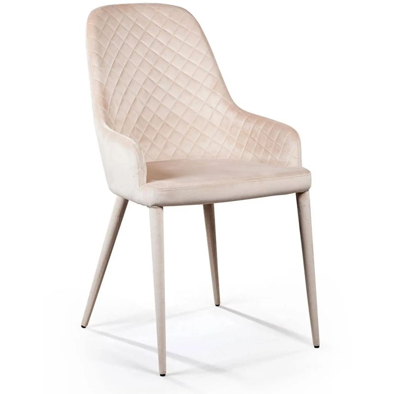Стул Douglas Rhombus Chair Бежевый Велюр Бежевый Стул Douglas Rhombus Chair Бежевый Велюр Бежевый во Владивостоке | Loft Concept