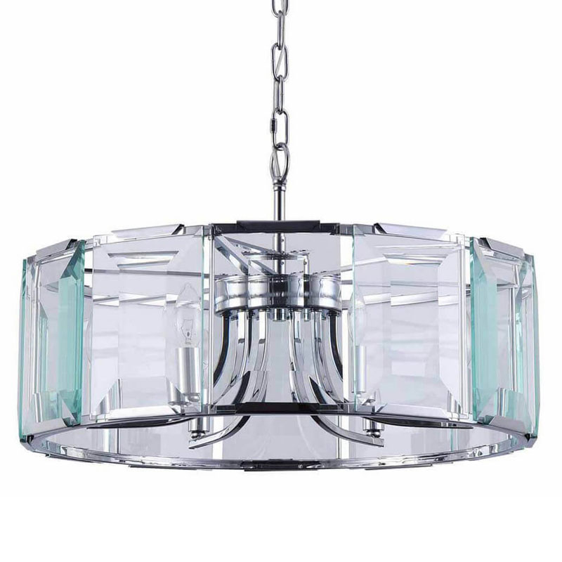 Люстра Harlow Crystal Round Chandelier chrome 6 Хром Люстра Harlow Crystal Round Chandelier chrome 6 Хром во Владивостоке | Loft Concept
