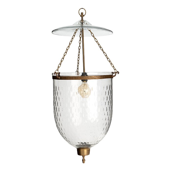Люстра Lantern Bexley S Латунь Античная полированная Прозрачное Стекло Люстра Lantern Bexley S Латунь Античная полированная Прозрачное Стекло во Владивостоке | Loft Concept