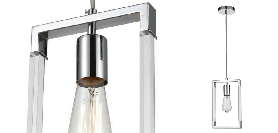 Подвесной светильник Transparent Strips Chromium One Подвесной светильник Transparent Strips Chromium One - Loft-Concept во Владивостоке