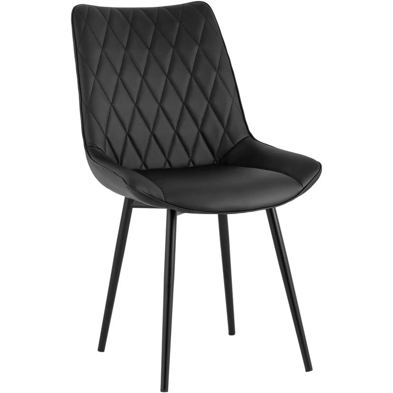 Стул Seoul S Chair Черная Экокожа Черный Стул Seoul S Chair Черная Экокожа Черный во Владивостоке | Loft Concept