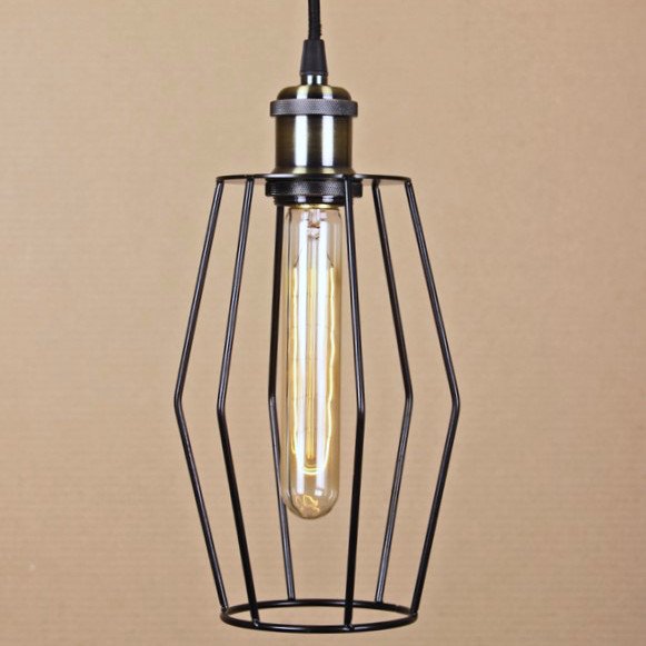 Подвесной светильник Wire Cage Pendant Spauk Black Черный Подвесной светильник Wire Cage Pendant Spauk Black Черный во Владивостоке | Loft Concept