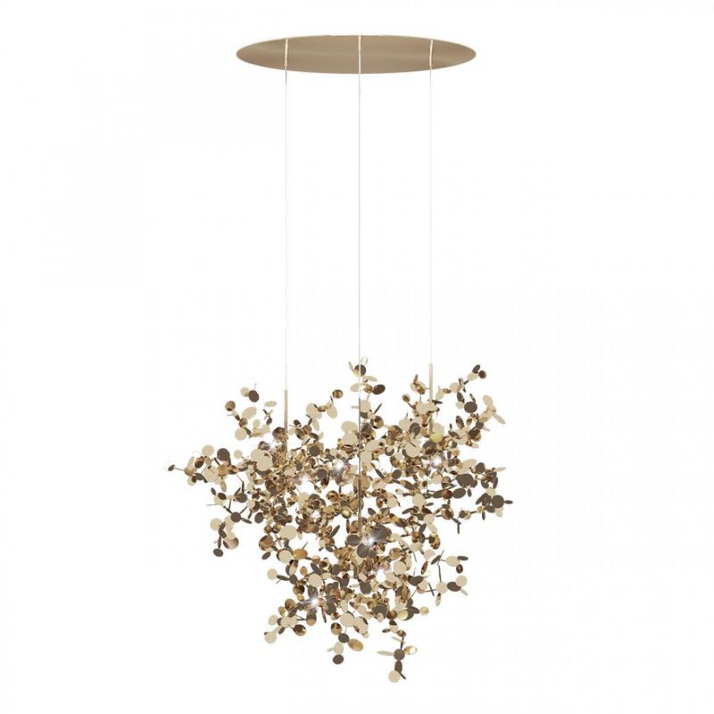 Люстра Terzani Argent Suspension Gold Pendant lamp диаметр 85 Золотой Люстра Terzani Argent Suspension Gold Pendant lamp диаметр 85 Золотой во Владивостоке | Loft Concept