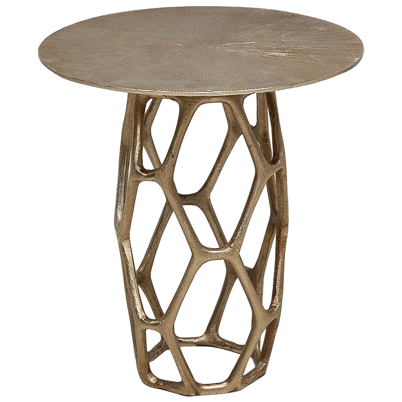 Круглый приставной столик из металла Mahdi Side Table Винтажное Темное Золото Круглый приставной столик из металла Mahdi Side Table Винтажное Темное Золото во Владивостоке | Loft Concept