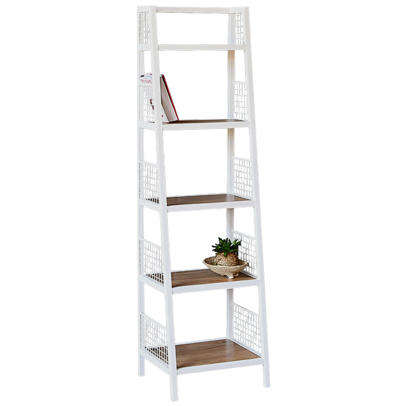 Стеллаж Kiyan Industrial Metal Rust Rack Белый Древесина Стеллаж Kiyan Industrial Metal Rust Rack Белый Древесина во Владивостоке | Loft Concept