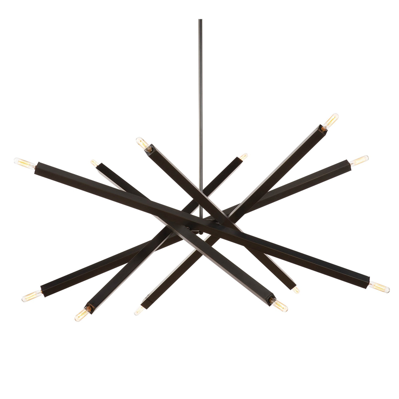 Люстра Blathmac Black Chandelier Черный Люстра Blathmac Black Chandelier Черный во Владивостоке | Loft Concept