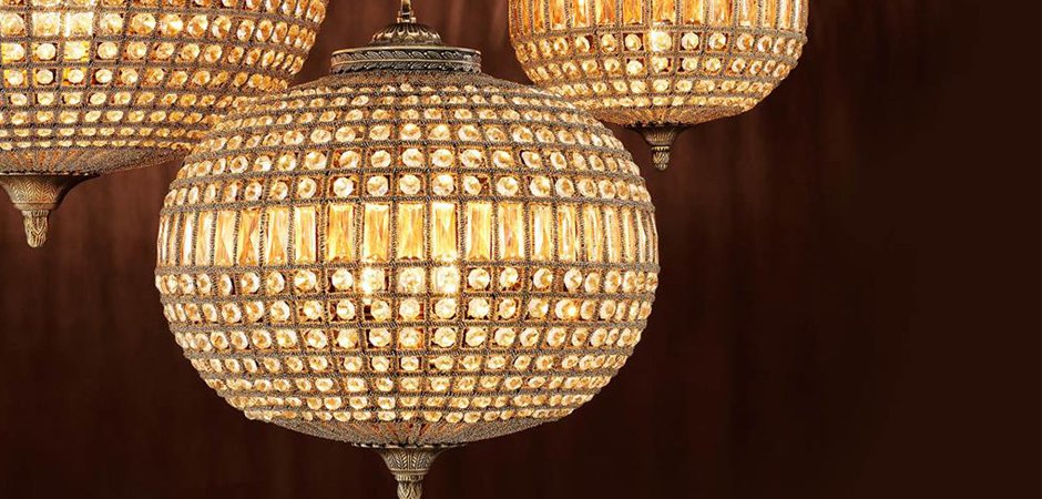 Люстра Chandelier Kasbah Oval M Brass Люстра Chandelier Kasbah Oval M Brass - Loft-Concept во Владивостоке