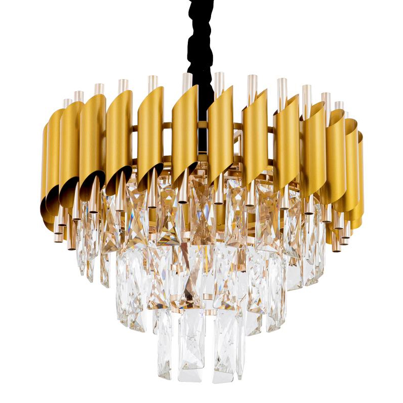 Многоярусная люстра Empire Crystal Gold&Silver Серебряный Золотой Многоярусная люстра Empire Crystal Gold&Silver Серебряный Золотой во Владивостоке | Loft Concept