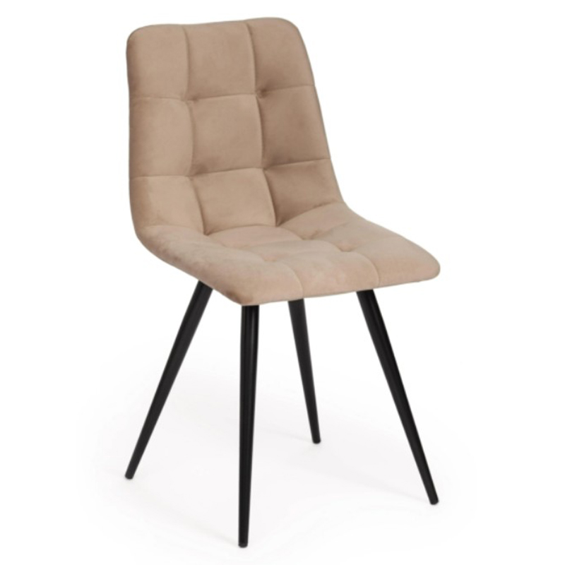 Стул Nancy Beige Chair Бежевый Черный Стул Nancy Beige Chair Бежевый Черный во Владивостоке | Loft Concept