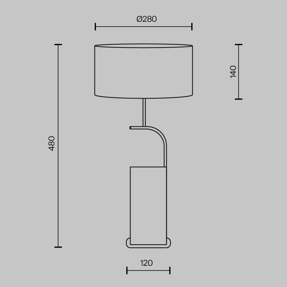 Настольный светильник Glamping Е14x2 во Владивостоке