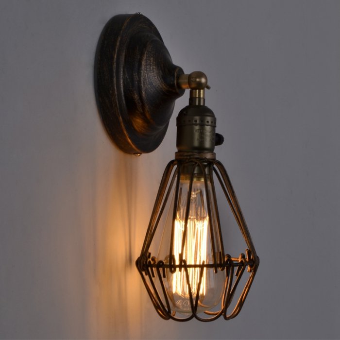 Бра Loft Cage Pendant Бронза Черный Бра Loft Cage Pendant Бронза Черный во Владивостоке | Loft Concept