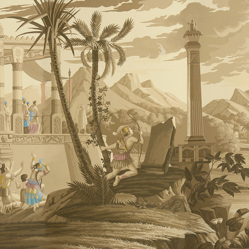 Обои ручная роспись The Incas Rose des Sables on scenic paper Обои ручная роспись The Incas Rose des Sables on scenic paper во Владивостоке | Loft Concept