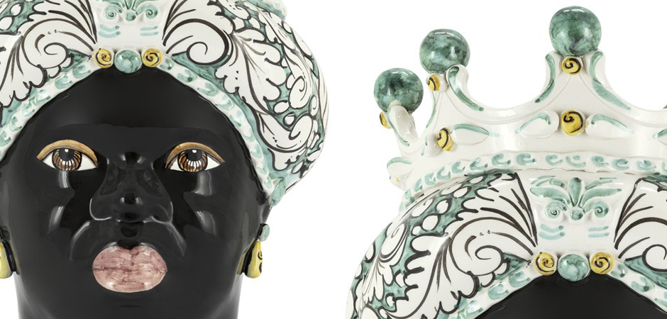Ваза VASE MORO LADY CROWN turquoise Ваза VASE MORO LADY CROWN turquoise - Loft-Concept во Владивостоке