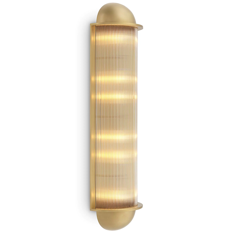 Настенный светильник Eichholtz Wall Lamp Paolino Латунь Прозрачное Стекло Настенный светильник Eichholtz Wall Lamp Paolino Латунь Прозрачное Стекло во Владивостоке | Loft Concept