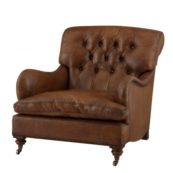Кресло Eichholtz Chair Caledonian Коричневый Латунь Античная полированная Кресло Eichholtz Chair Caledonian Коричневый Латунь Античная полированная во Владивостоке | Loft Concept