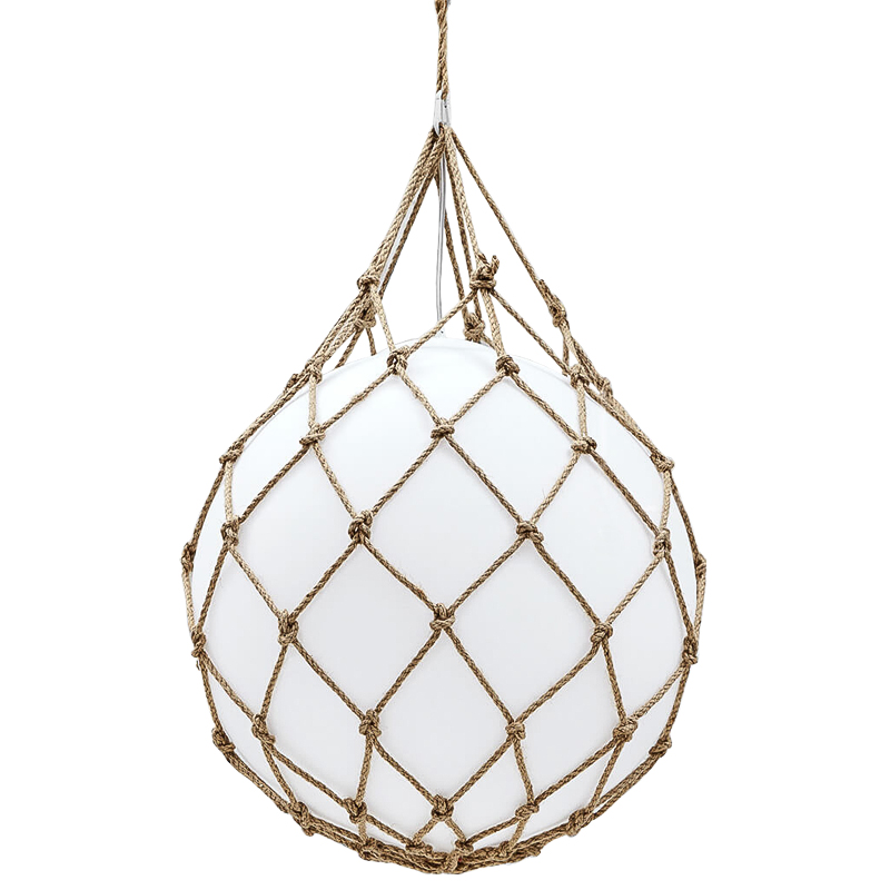 Подвесной светильник Ball in Net Pendant Белый Бежевый Подвесной светильник Ball in Net Pendant Белый Бежевый во Владивостоке | Loft Concept