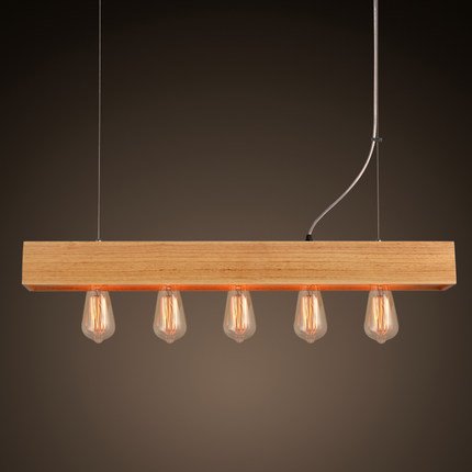 Люстра Loft Wooden Lighting Line Pendant Белый дуб Люстра Loft Wooden Lighting Line Pendant Белый дуб во Владивостоке | Loft Concept