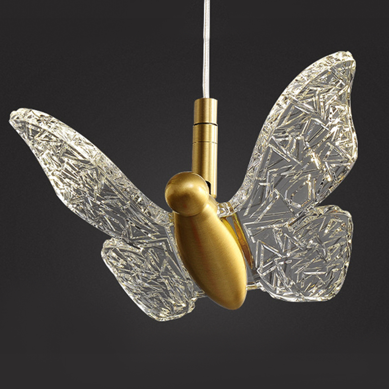 Butterfly Pendant Lamp H Прозрачный Латунь во Владивостоке | Loft Concept 