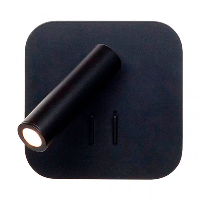 Бра Chelsom WALL LED DOCK Black Square Черный Бра Chelsom WALL LED DOCK Black Square Черный во Владивостоке | Loft Concept