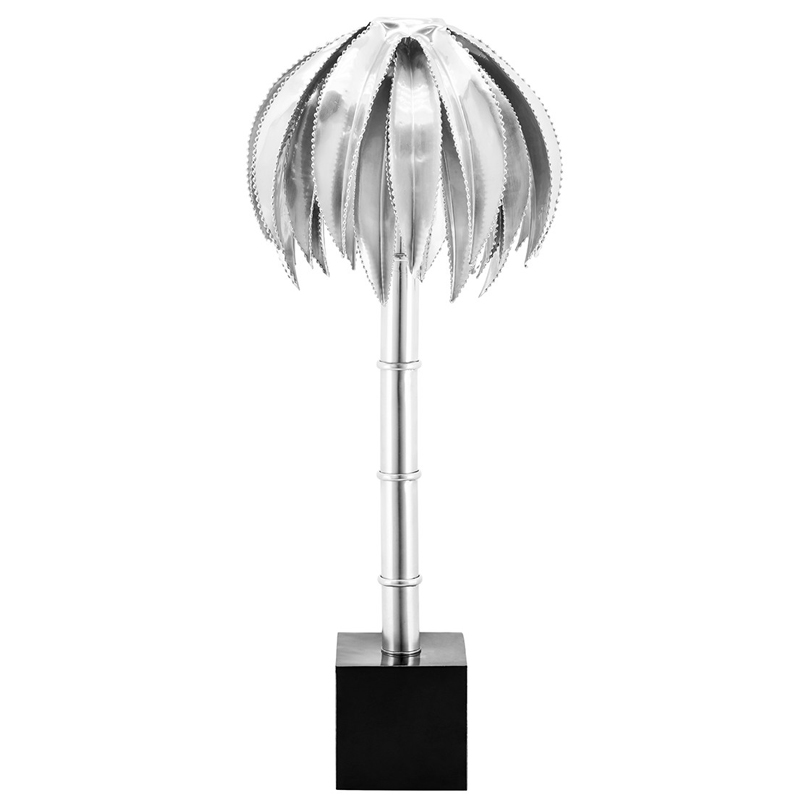 Настольная лампа TABLE LAMP PALMERY Silver Серебряный Настольная лампа TABLE LAMP PALMERY Silver Серебряный во Владивостоке | Loft Concept