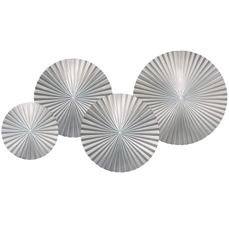 Арт-объект Apollo Silver Wall Plaque Disc 4 Серебряный Арт-объект Apollo Silver Wall Plaque Disc 4 Серебряный во Владивостоке | Loft Concept