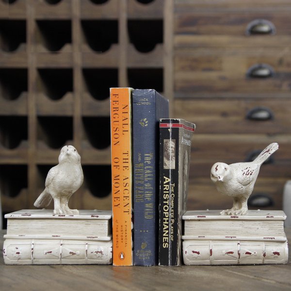Декоративный держатель для книг Bird Provance Бежевый во Владивостоке | Loft Concept 