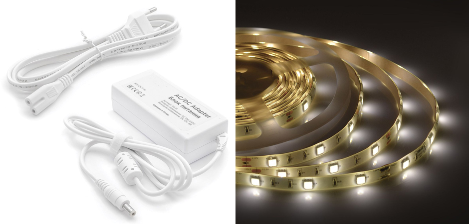 Комплект светодиодной ленты 7,2W/m 30LED/m 5050SMD 5M Комплект светодиодной ленты 7,2W/m 30LED/m 5050SMD 5M - Loft-Concept во Владивостоке