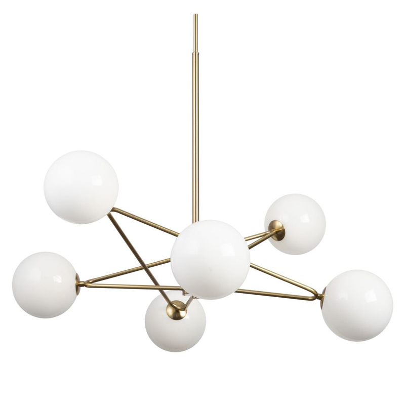 Люстра Chandelier Constellation Orbs White Латунь Белый Люстра Chandelier Constellation Orbs White Латунь Белый во Владивостоке | Loft Concept