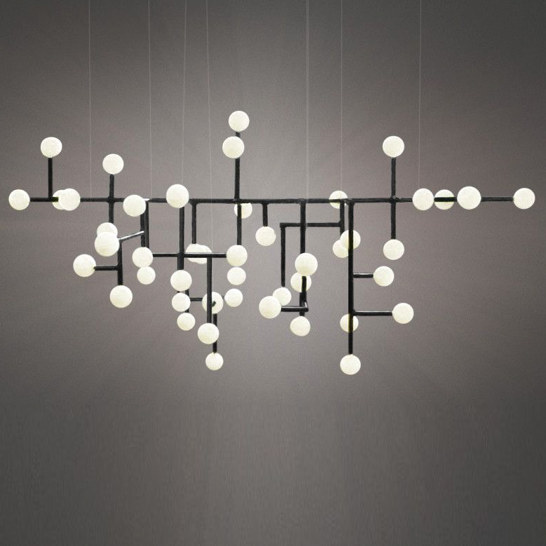 Подвесной светильник Chandelier Ingegerd Raman Lampkrona Черный Белый Подвесной светильник Chandelier Ingegerd Raman Lampkrona Черный Белый во Владивостоке | Loft Concept