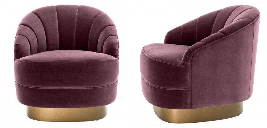 Кресло Eichholtz Chair Hadley Purple Кресло Eichholtz Chair Hadley Purple - Loft-Concept во Владивостоке