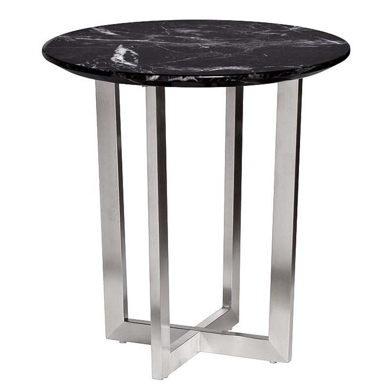Приставной стол Adamson Side Table Серебряный Приставной стол Adamson Side Table Серебряный во Владивостоке | Loft Concept
