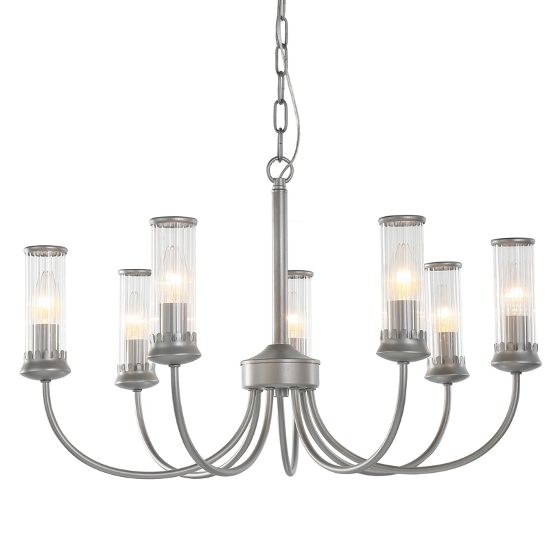 Люстра Morgane Chandelier silver 66 Серебряный Прозрачный Люстра Morgane Chandelier silver 66 Серебряный Прозрачный во Владивостоке | Loft Concept