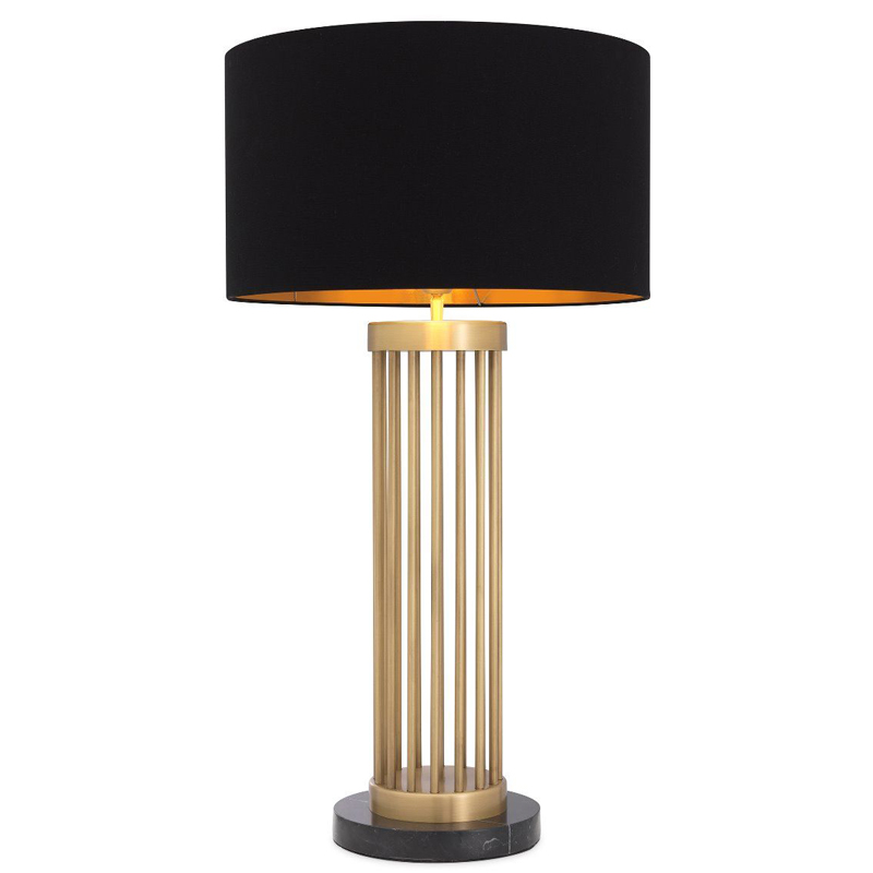 Настольная лампа Eichholtz Table Lamp Condo Черный Латунь Античная полированная Черный Мрамор Nero Настольная лампа Eichholtz Table Lamp Condo Черный Латунь Античная полированная Черный Мрамор Nero во Владивостоке | Loft Concept