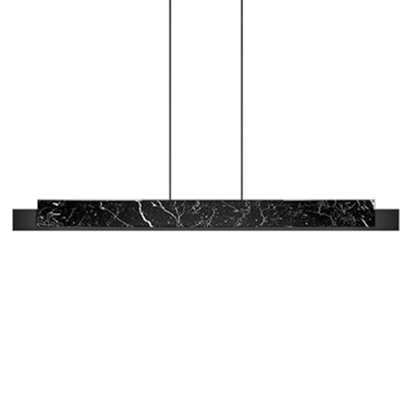 Люстра Leonce Marble Linear Chandelier Черный Черный Мрамор Nero Люстра Leonce Marble Linear Chandelier Черный Черный Мрамор Nero во Владивостоке | Loft Concept