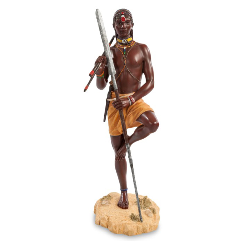 Статуэтка Tribal warrior Masai Коричневый Мульти Статуэтка Tribal warrior Masai Коричневый Мульти во Владивостоке | Loft Concept