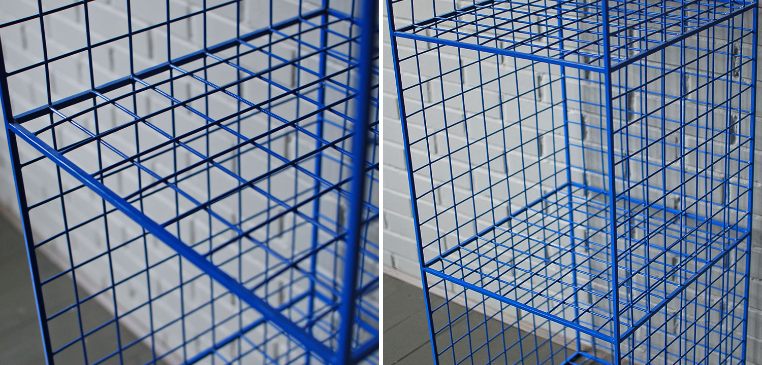 Стеллаж Carney Blue Industrial Metal Rust Rack - фото