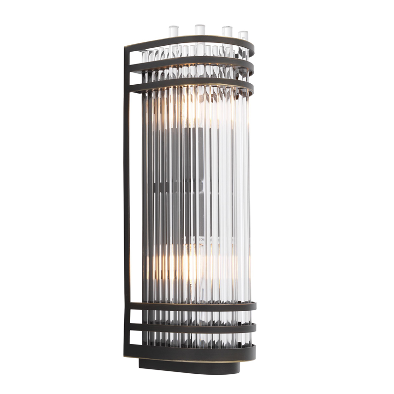 Бра Eichholtz Wall Lamp Gulf S Bronze Темная бронза Прозрачный Бра Eichholtz Wall Lamp Gulf S Bronze Темная бронза Прозрачный во Владивостоке | Loft Concept